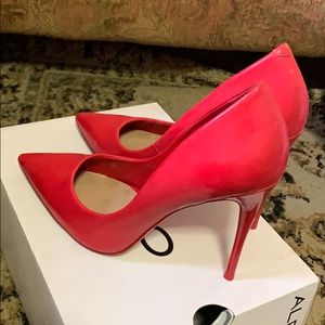 Red Patent Heels